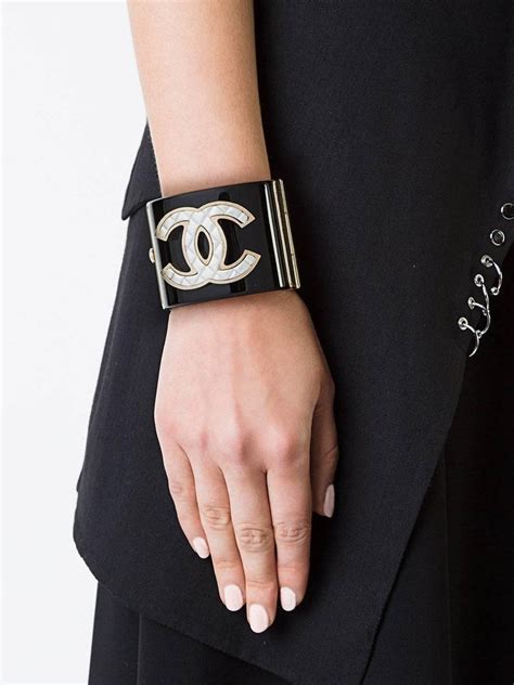 chanel cuff black|chanel cuff bracelet price.